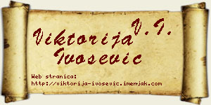 Viktorija Ivošević vizit kartica